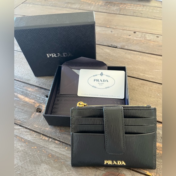 Prada Leather Card Holder - Picture 1 of 4
